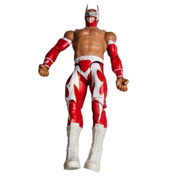 WWE Mattel Sin Cara Series 28 2011 Basic Figure Red White EUC - Picture 1 of 4